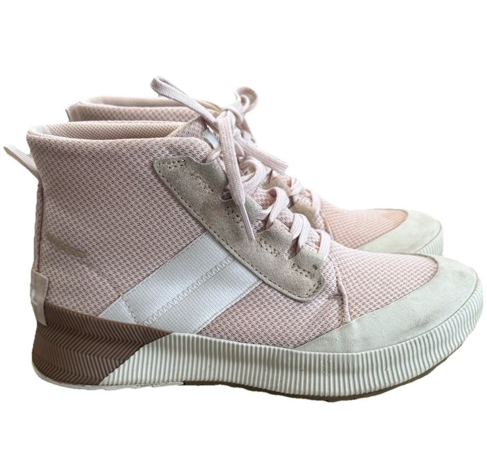 Sorel Out N About III Mid Women's 8.5 Pink White Waterproof Sneaker Boots